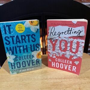 Colleen Hoover Book Lot of 2 Regretting You, It Starts With Us
